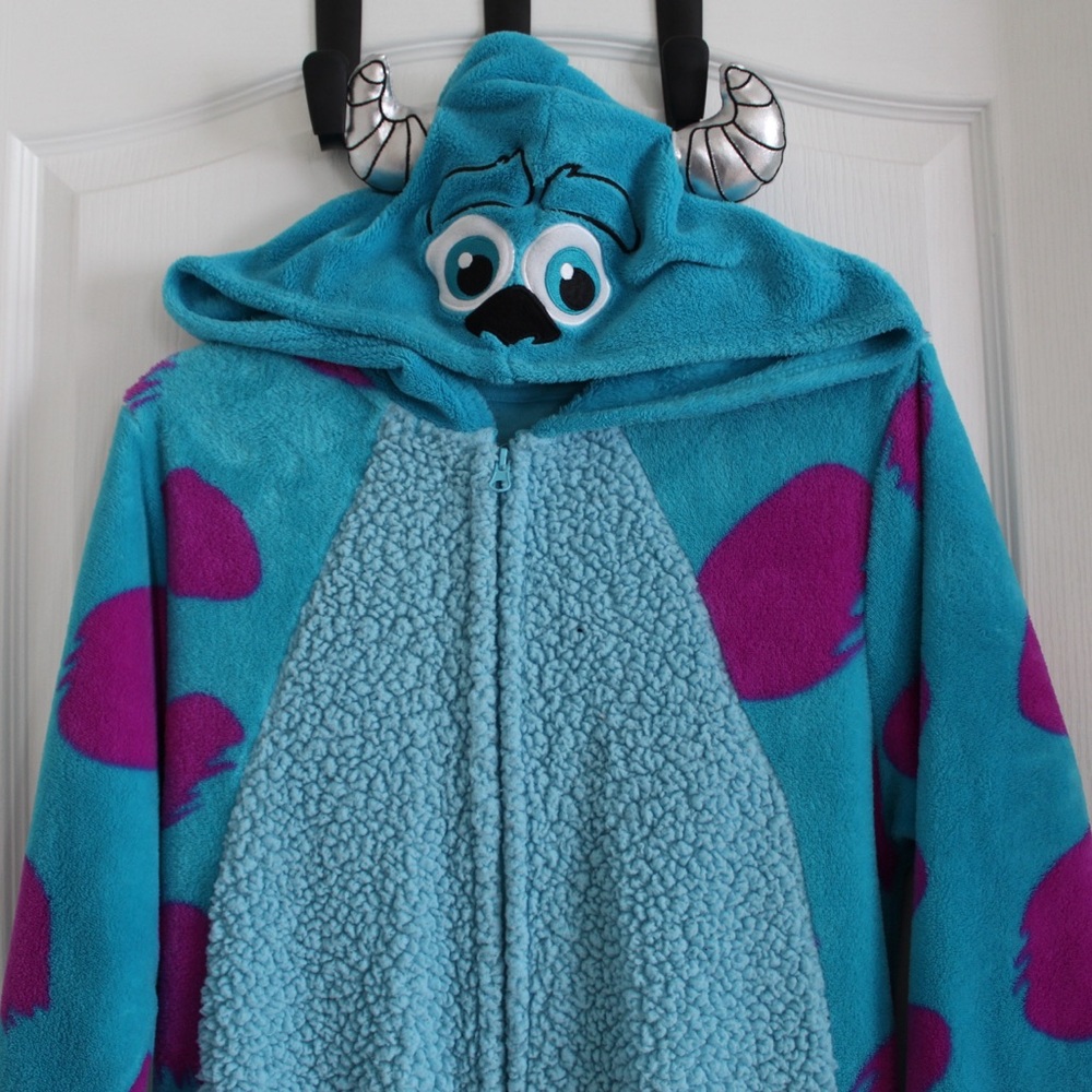 Sulley Monsters Inc. Adult Onesie Pajama Costume – Plush & Cozy Unisex Sleepwear